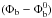 \hbox{$(\Phi_{\rm b} - \Phi_{\rm b}^{0})$}