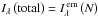 \hbox{$I_{\lambda}\left(\rule{0pt}{1.7ex}\mathrm{total}\right)=I_{\lambda}^{\mathrm{\,em}}\left(\rule{0pt}{1.7ex}N\right)$}