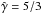 \hbox{$\hat\gamma=5/3$}