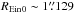\hbox{${\REin}_{0}\sim 1\farcs129$}