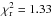 \hbox{$\chi^2_{\rm r}=1.33$}
