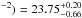 \hbox{$^{-2})=23.75^{+0.20}_{-0.66}$}