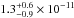 \hbox{$1.3^{+0.6}_{-0.9}\times 10^{-11}$}