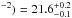 \hbox{$^{-2})=21.6_{-0.1}^{+0.2}$}