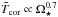 \hbox{$\bar{T}_{\text{cor}} \propto \Omega_\star^{0.7}$}