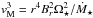 \hbox{$v_{\text{M}}^3 = r^4 B_r^2 \Omega_\star^2/\dot{M}_\star$}