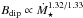 \hbox{$B_{\text{dip}} \propto \dot{M}_\star^{1.32/1.33}$}