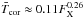 \hbox{$\bar{T}_{\text{cor}} \approx 0.11 F_\text{X}^{0.26}$}