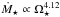 \hbox{$\dot{M}_\star \propto \Omega_\star^{4.12}$}