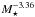 \hbox{$M_\star^{-3.36}$}