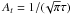 \hbox{$A_t=1/(\!\sqrt{\pi}\tau)$}