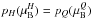 \hbox{$p_H(\mu_{\rm B}^H)=p_Q(\mu_{\rm B}^Q)$}