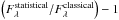 \hbox{$\left(F_\lambda^\mathrm{statistical}/F_\lambda^\mathrm{classical}\right) - 1$}