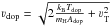 \hbox{$\varv_\text{dop} = \sqrt{2 \frac{k_\text{B} T_\text{dop}}{m_\text{H} A_\text{dop}} + \varv_\text{T}^2}$}
