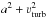 \hbox{$a^2 + \varv^2_\text{turb}$}