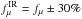 \hbox{$f_{\mu}^{\rm IR}=f_{\mu}\pm 30 \%$}