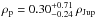 \hbox{$\rho_{\rm p}=0.30^{+0.71}_{-0.24}~\rho_{\rm Jup}$}