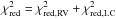 \hbox{$\chi^2_{\rm red}=\chi^2_{\rm red,RV} + \chi^2_{\rm red,LC}$}