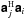 \hbox{$\Hermitian{\Matrix{a}_j}\Matrix{a}_i$}