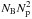 \hbox{$N_{\rm B}N_{\rm p}^2$}