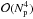 \hbox{$\mathcal{O}(N_{\rm p}^4)$}