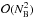 \hbox{$\mathcal{O}(N_{\rm B}^2)$}