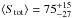 \hbox{$\langle S_{\rm tot} \rangle=75^{+15}_{-27}$}