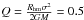 \hbox{$Q = \frac{R_{{\rm hm}} \sigma^2}{2GM} = 0.5$}