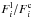 \hbox{$F_{i}^{\rm l}/F_{i}^{\rm c}$}