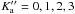 \hbox{$K_{\rm a}'' = 0,1,2,3$}