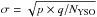 \hbox{$\sigma = \sqrt{p \times q / N_{\rm YSO}}$}