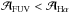 \hbox{$\mathcal{A}\mathrm{_{FUV}}<\mathcal{A}\mathrm{_{H\alpha}}$}