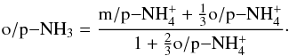 \appendix \setcounter{section}{1} \begin{equation} {\rm o/p-}\amm = \frac{{\rm m/p-}\nhfour + \frac{1}{3}{\rm o/p-}\nhfour} {1 + \frac{2}{3} {\rm o/p-}\nhfour} \cdot \label{eq:oprule1} \end{equation}
