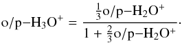 \appendix \setcounter{section}{1} \begin{equation} {\rm o/p-}\hthreeo = \frac{\frac{1}{3} {\rm o/p-}\htwooplus} {1+\frac{2}{3} {\rm o/p-}\htwooplus} \cdot \label{eq:oprule6} \end{equation}