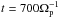 \hbox{$t= 700 \Omega_{\rm p}^{-1}$}