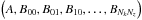 \hbox{$\left( A, B_{0 0}, B_{0 1}, B_{1 0}, \ldots, B_{N_k N_z} \right)$}