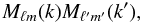 \appendix \setcounter{section}{3} \begin{equation} M_{\ell m} (k) M_{\ell' m'} (k'), \end{equation}