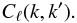 \appendix \setcounter{section}{3} \begin{equation} C_{\ell}(k, k'). \end{equation}