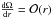 \hbox{$\dfrac{\Omega}{r} = \mathcal{O}(r)$}
