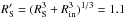 \hbox{$R_{\rm S}^{\prime}=(R_{\rm S}^3+R_{\mathrm{in}}^3)^{1/3} = 1.1$}