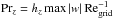 \hbox{$\mrm{Pr}_z = h_z \max |w|\, \mrm{Re}_\mrm{grid}^{-1}$}