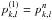 \hbox{$p_{k,l}^{(1)} = p_{k,l}^{n}$}
