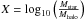 \hbox{$X=\mathrm{log}_{10}\left(\frac{M_{\rm star}}{M_{\rm halo}}\right)$}