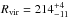 \hbox{$R_\mathrm{vir}=214^{+4}_{-11}$}