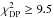 \hbox{$\chi^2_{\rm{DP}} \geq 9.5$}