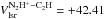 \hbox{$V_{\rm{lsr}}^{\rm{N_{2}H^+-C_{2}H}}=+42.41$}