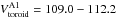 \hbox{$V^{\rm{A1}}_{\rm{toroid}}=109.0-112.2$}