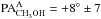 \hbox{$\rm{PA_{CH_{3}OH}^{A}}=+8^{\circ}\pm7$}