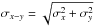 \hbox{$\sigma_{{x-y}}=\sqrt{\sigma^{2}_{{x}}+\sigma^{2}_{{y}}}$}