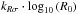 \hbox{$k_{R\sigma} \cdot \textrm{log}_{10}\left(R_{0}\right)$}